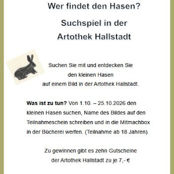 Suchspiel Hase in der Artothek Hallstadt