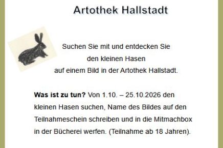 Suchspiel Hase in der Artothek Hallstadt
