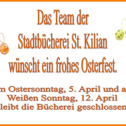 Schließtage im April