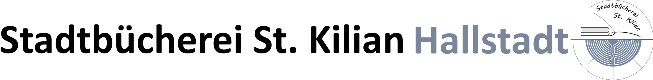 Logo im Kopf der Homepage der Bücherei Hallstadt